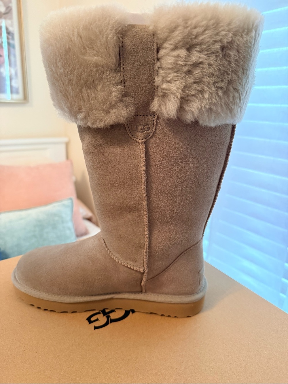UGG Tall Shearling-Lined Boot size 7